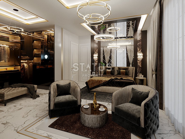 Detached luxury villa 5+1 layout at the excavation stage 4 km from the sea in Kargicak, 520 sq.m. фото 20