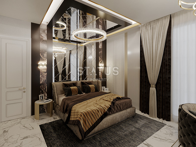 Detached luxury villa 5+1 layout at the excavation stage 4 km from the sea in Kargicak, 520 sq.m. фото 21