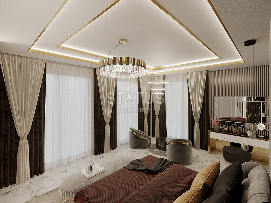 Detached luxury villa 5+1 layout at the excavation stage 4 km from the sea in Kargicak, 520 sq.m. фото 25