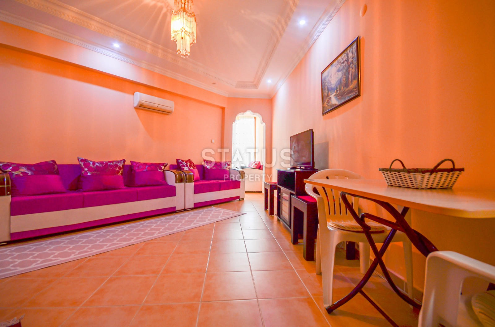 Бюджетная двухкомнатная квартира с мебелью в 250метрах от моря в Махмутларе, 60м.кв фото 13