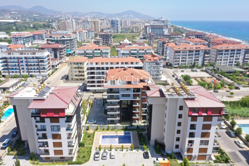 Меблированный дуплекс 3+1 и апартаменты с видом на море 2+1 в элитном комплексе у моря в Кестеле. фото 25