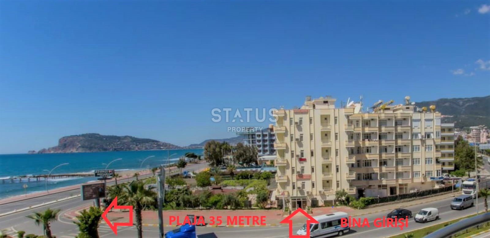 Новые апартаменты 1+1 в Тосмуре, всего в 35 метрах от моря, 65 кв.м. фото 1