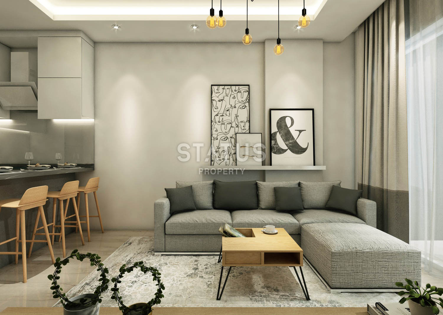 Project under construction in the center of Alanya near Cleopatra beach, low prices and interest-free installments, 1+1,2+1,3+1 фото 22