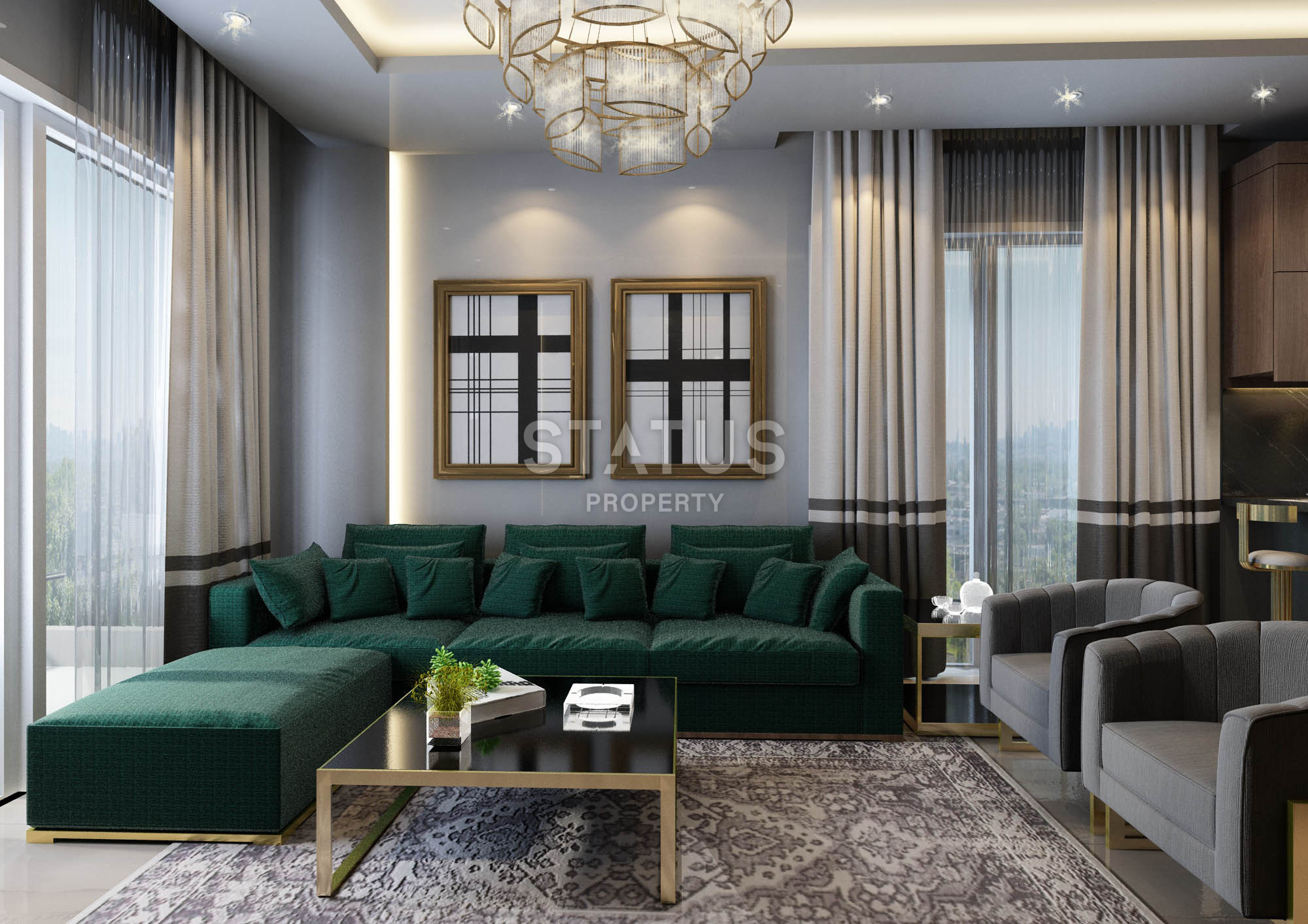 Project under construction in the center of Alanya near Cleopatra beach, low prices and interest-free installments, 1+1,2+1,3+1 фото 39