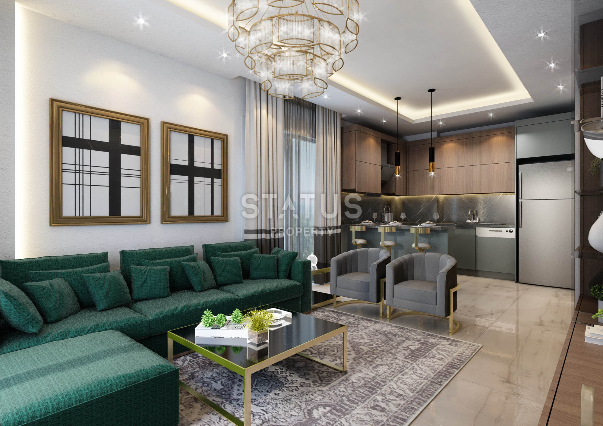 Project under construction in the center of Alanya near Cleopatra beach, low prices and interest-free installments, 1+1,2+1,3+1 фото 41