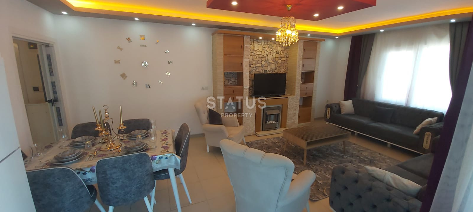 Меблированная квартира 2+1 с видом на море в Махмутларе, 125 кв.м. фото 18