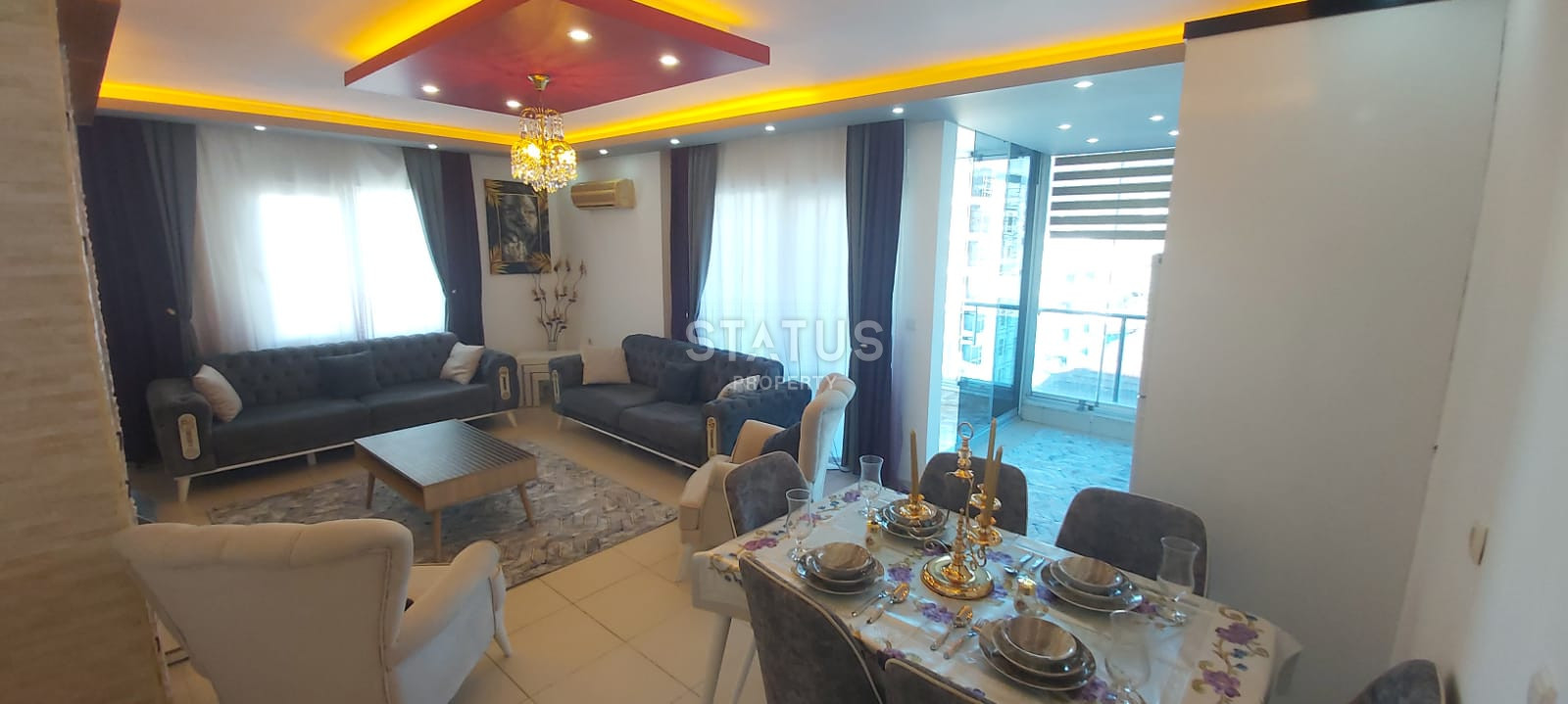 Меблированная квартира 2+1 с видом на море в Махмутларе, 125 кв.м. фото 23