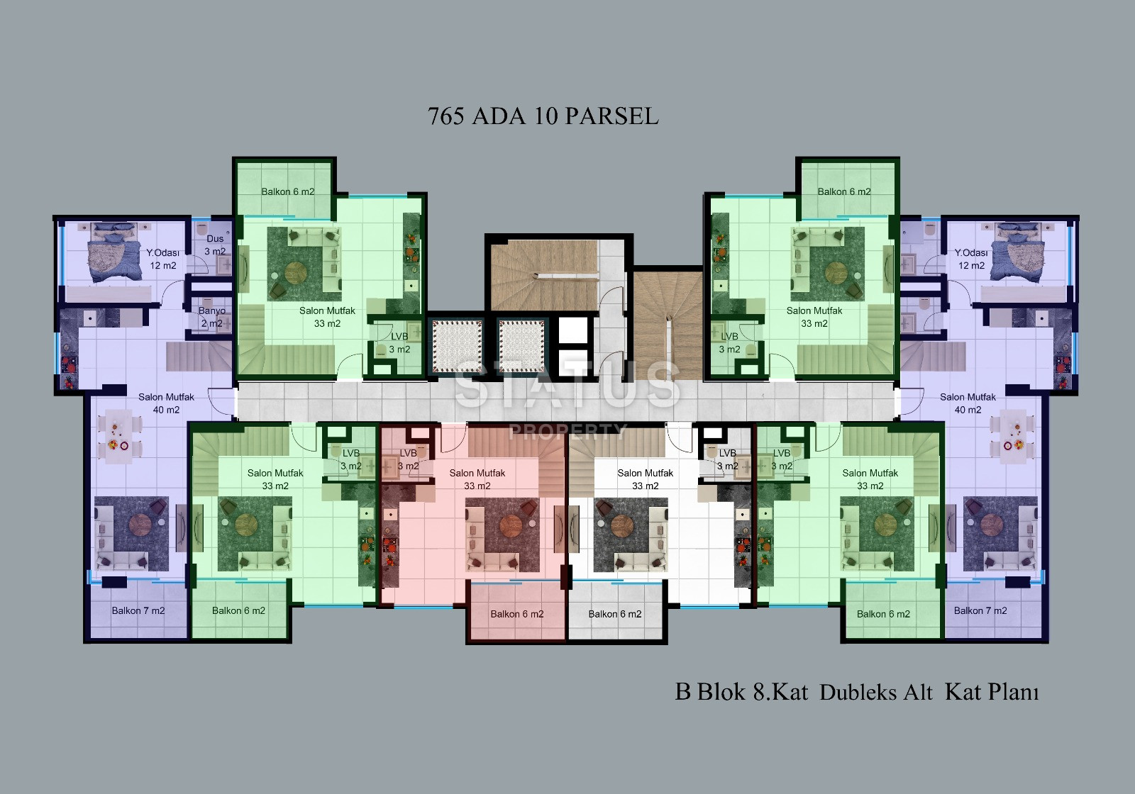 Апартаменты в рассрочку на Клеопатре от известного застройщика! От двухкомнатных апартаментов до четырехкомнатных дублексов с выходом в сад! фото 35