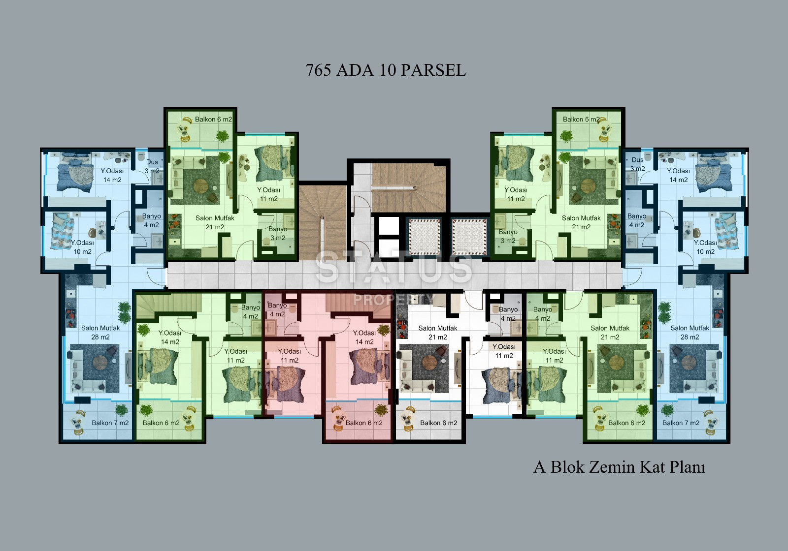 Апартаменты в рассрочку на Клеопатре от известного застройщика! От двухкомнатных апартаментов до четырехкомнатных дублексов с выходом в сад! фото 36