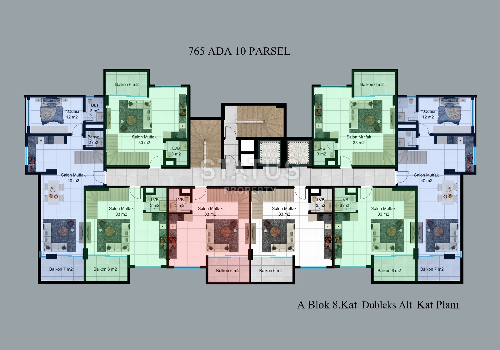 Апартаменты в рассрочку на Клеопатре от известного застройщика! От двухкомнатных апартаментов до четырехкомнатных дублексов с выходом в сад! фото 40