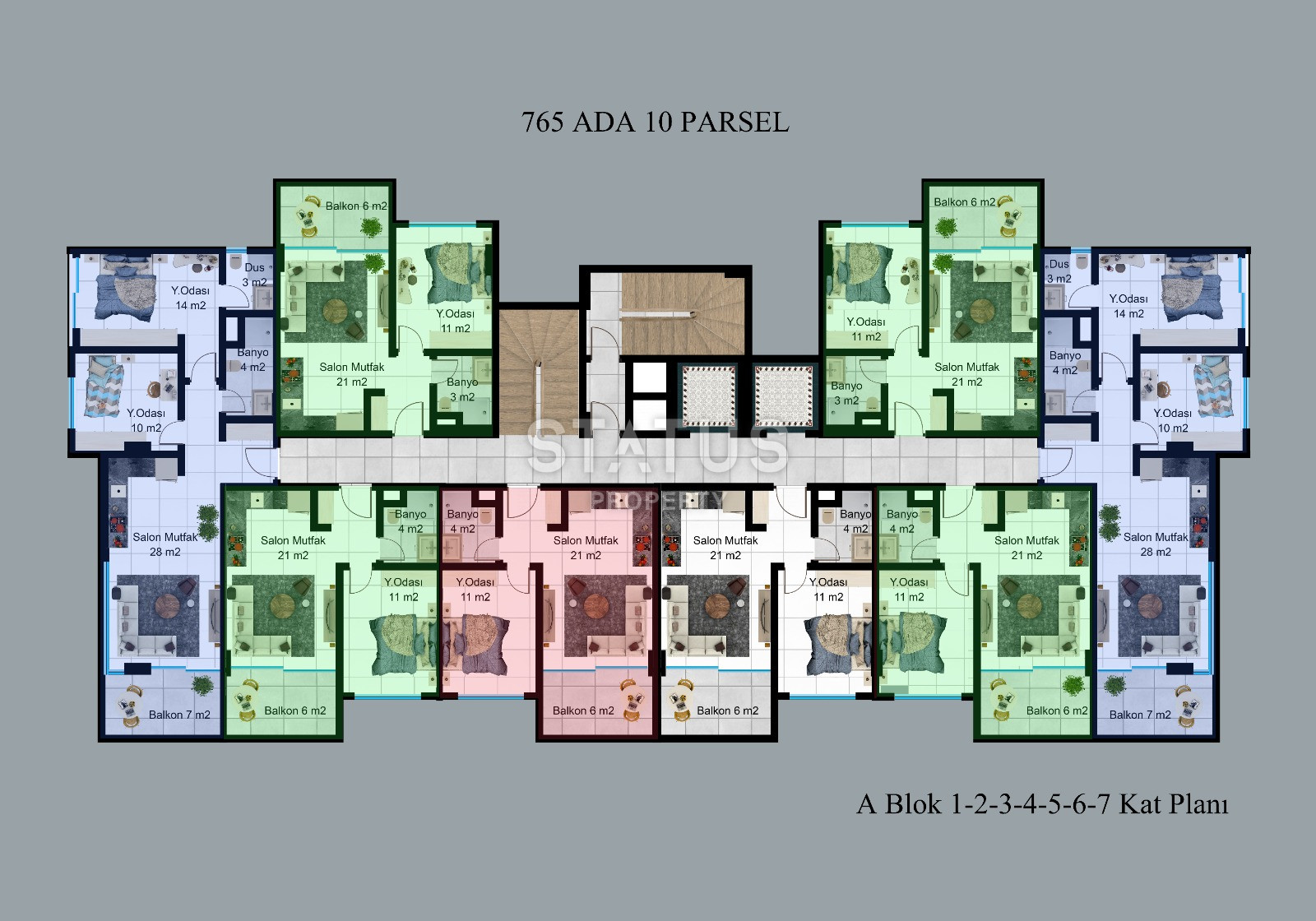 Апартаменты в рассрочку на Клеопатре от известного застройщика! От двухкомнатных апартаментов до четырехкомнатных дублексов с выходом в сад! фото 42
