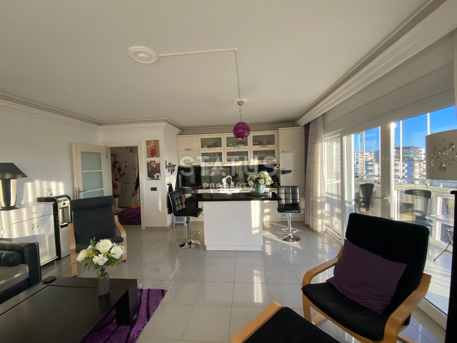 Отлично укомплектованная квартира 2+1 с видом на море в Джикджилли, 105 м2. фото 14