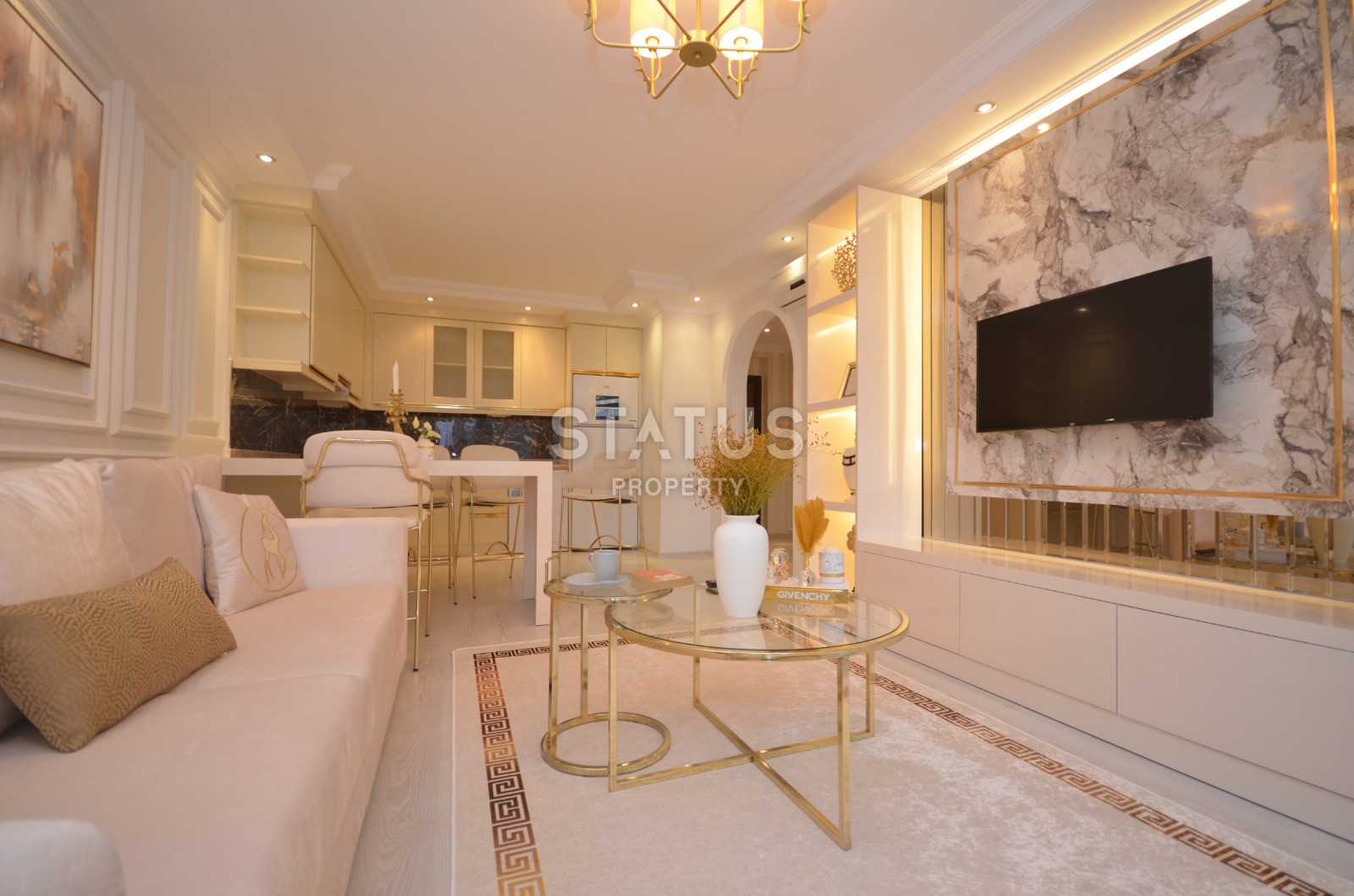 Меблированная трехкомнатная квартира в Махмутларе в 400метрах от побережья, 100 м2. фото 10