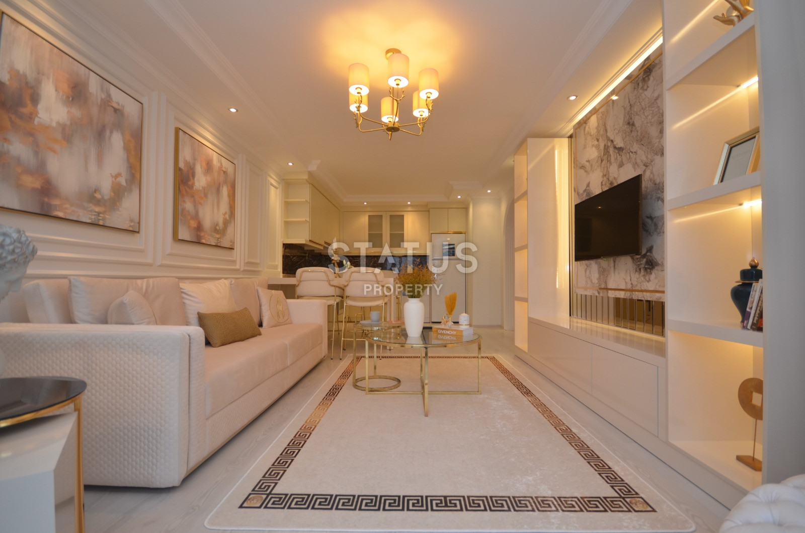 Меблированная трехкомнатная квартира в Махмутларе в 400метрах от побережья, 100 м2. фото 11