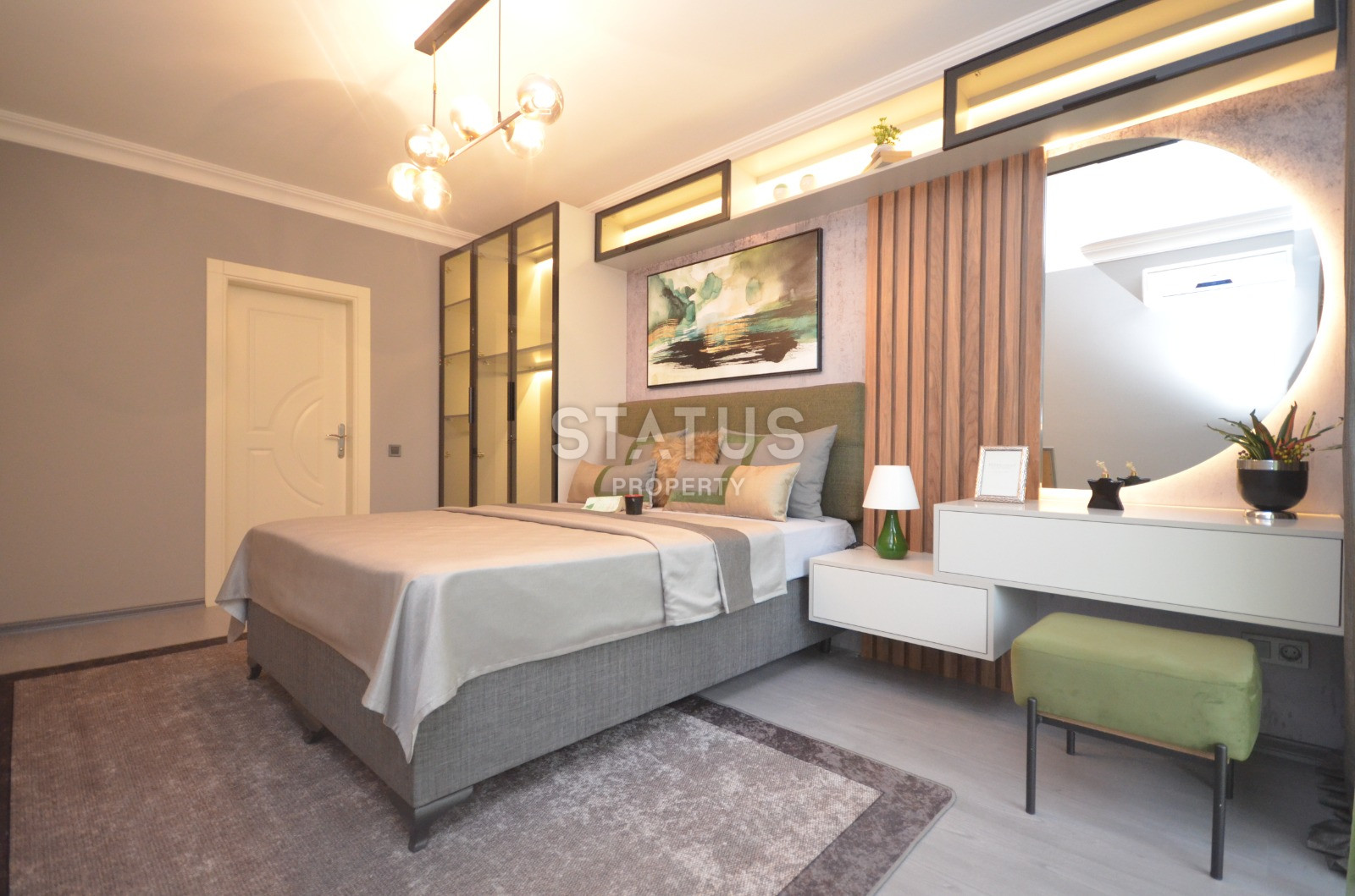 Меблированная трехкомнатная квартира в Махмутларе в 400метрах от побережья, 100 м2. фото 14