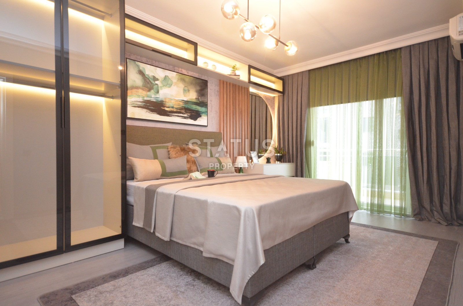 Меблированная трехкомнатная квартира в Махмутларе в 400метрах от побережья, 100 м2. фото 16