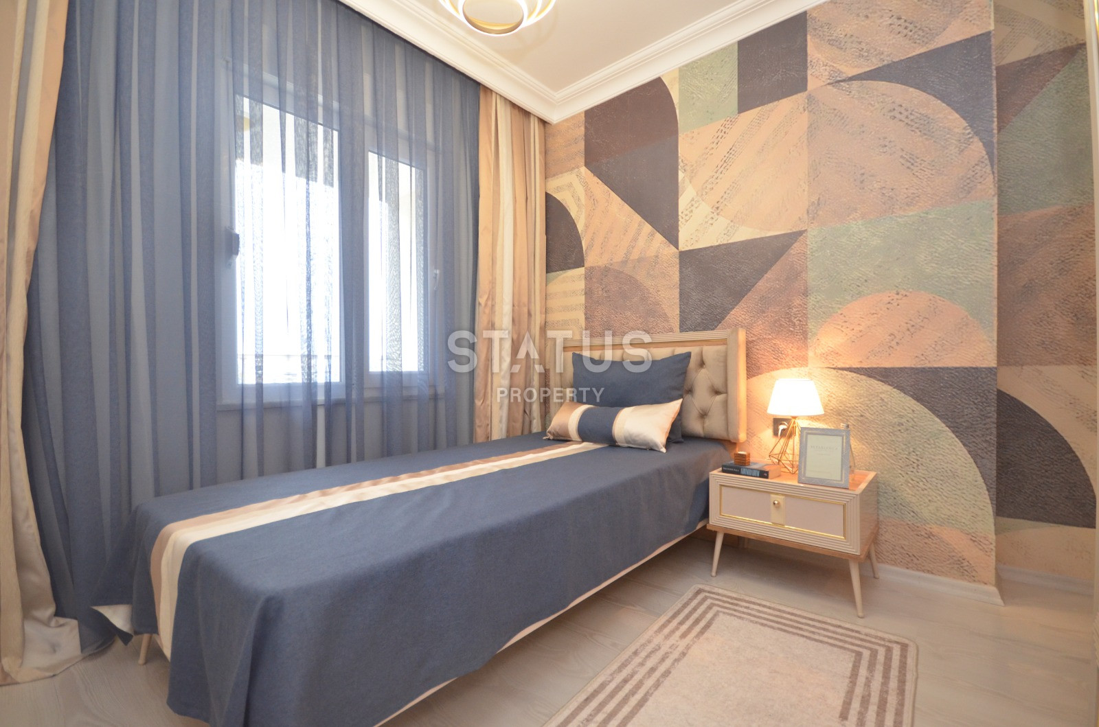 Меблированная трехкомнатная квартира в Махмутларе в 400метрах от побережья, 100 м2. фото 17