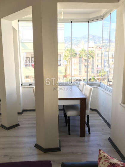 Трехкомнатная квартира в центре Алании в районе пляжа Клеопатра, 85м.кв фото 1