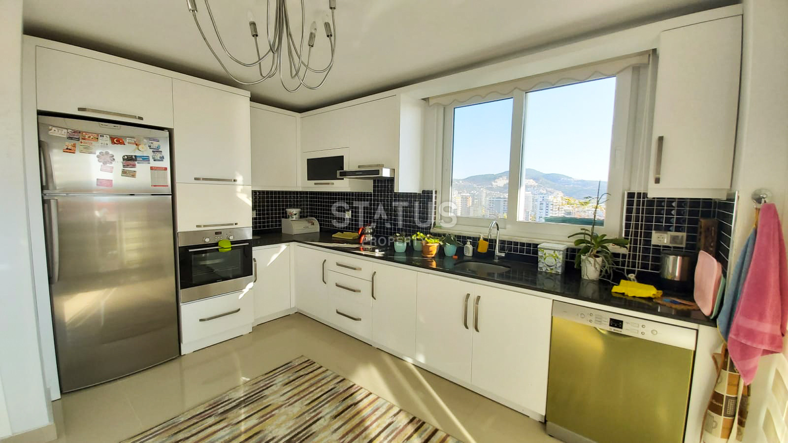 Видовой дублекс 3+1 в Махмутларе, полный пакет мебели и техники, 220м2 фото 14