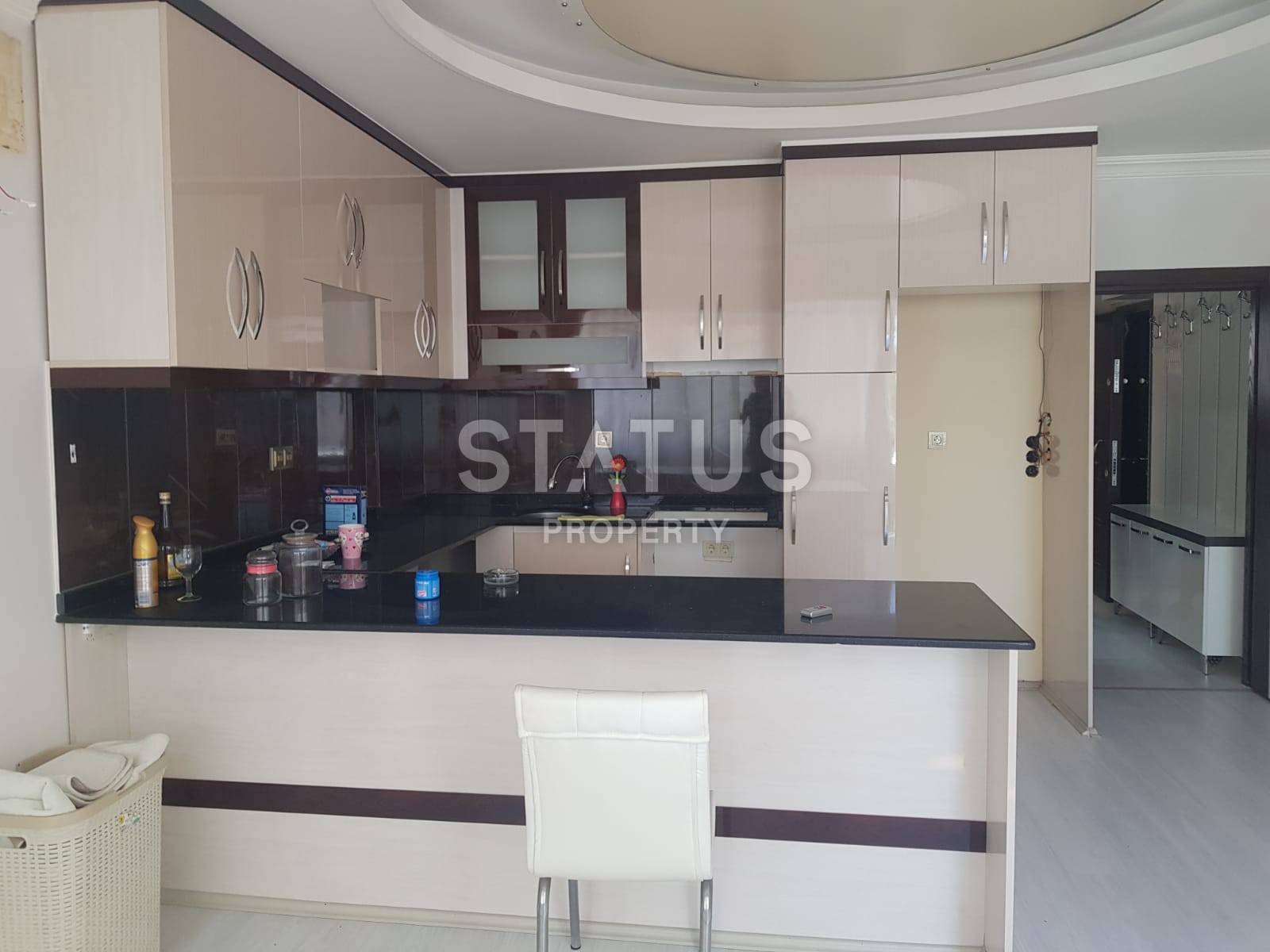 Недорогая двухкомнатная квартира в комплексе с бассейном, Канаклы, 70 м2 фото 8