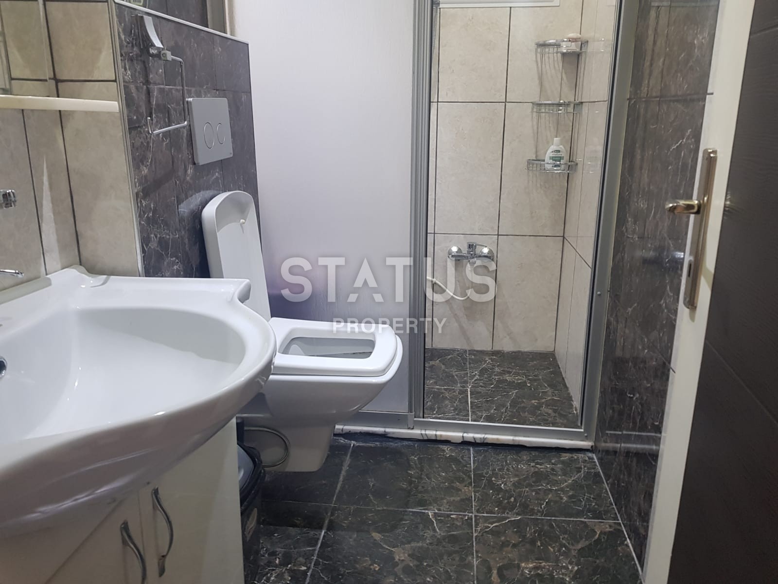 Недорогая двухкомнатная квартира в комплексе с бассейном, Канаклы, 70 м2 фото 11