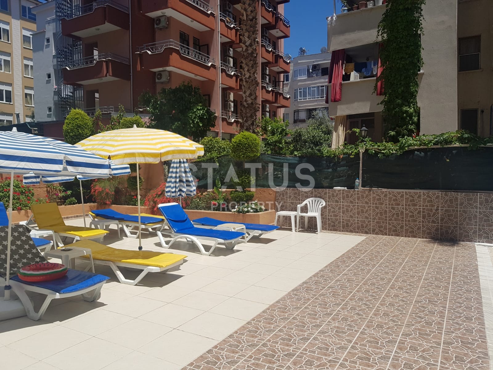 Недорогая двухкомнатная квартира в комплексе с бассейном, Канаклы, 70 м2 фото 13