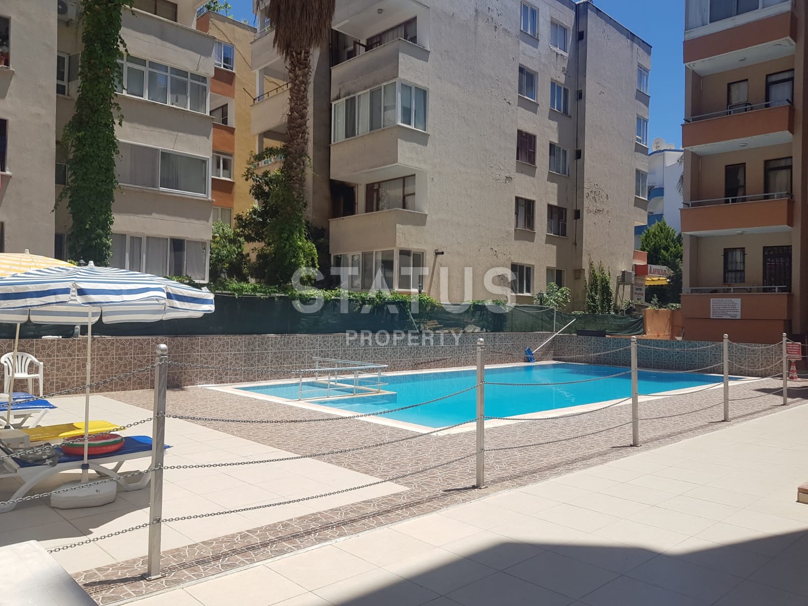 Недорогая двухкомнатная квартира в комплексе с бассейном, Канаклы, 70 м2 фото 14