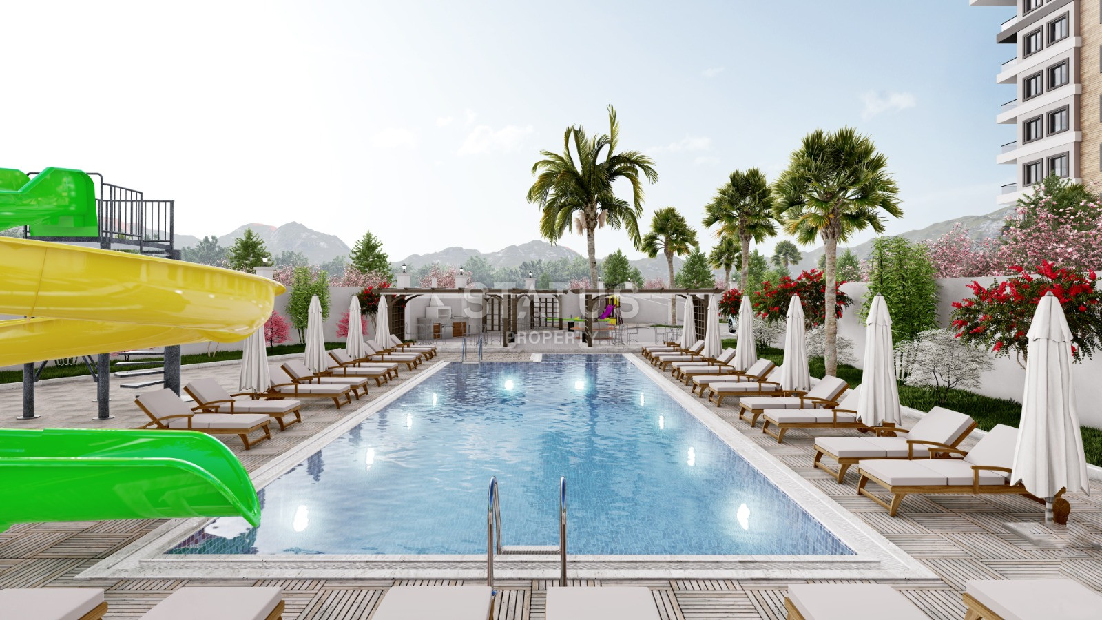 Проект в районе Демирташ с собственным пляжем! Низкие цены! 61, 5 – 63 м2 фото 6