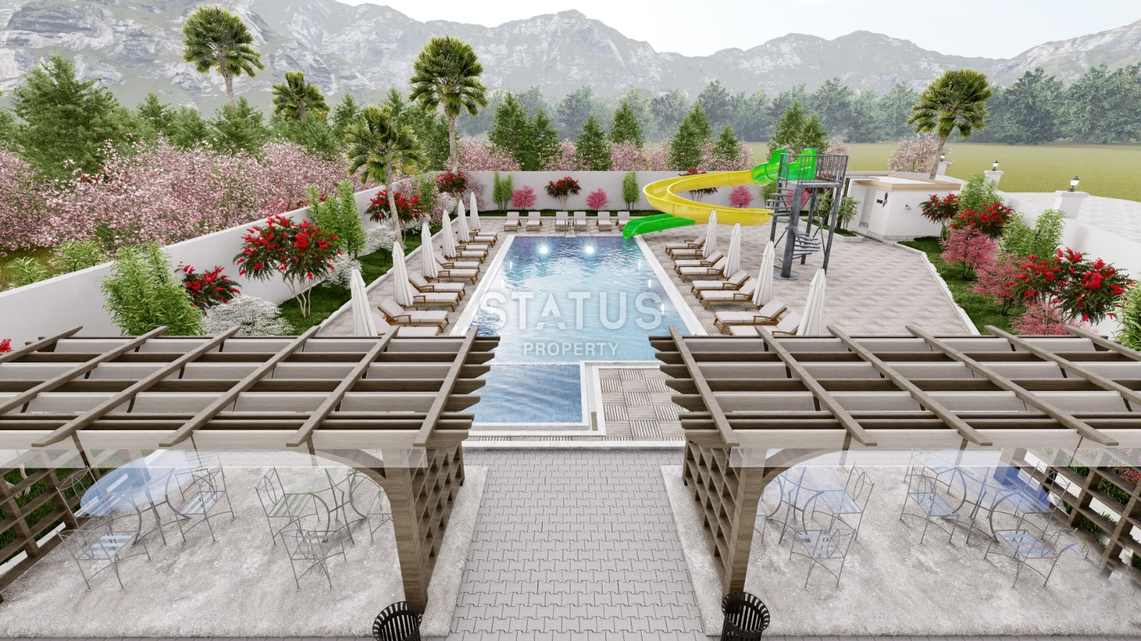 Проект в районе Демирташ с собственным пляжем! Низкие цены! 61, 5 – 63 м2 фото 9