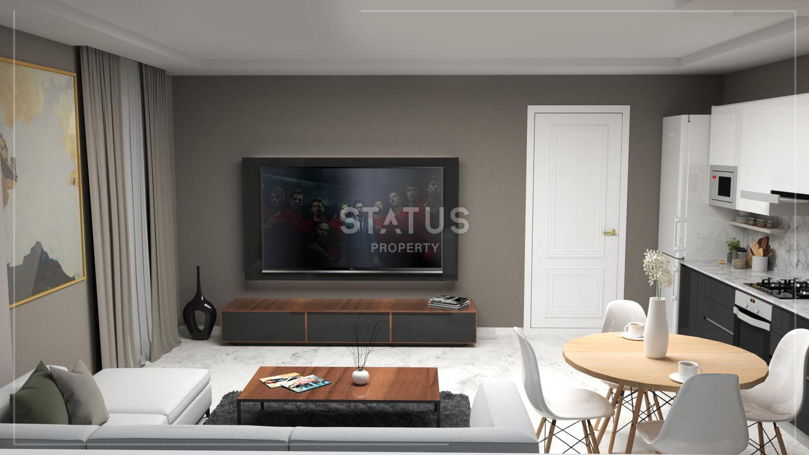 Проект в районе Демирташ с собственным пляжем! Низкие цены! 61, 5 – 63 м2 фото 17