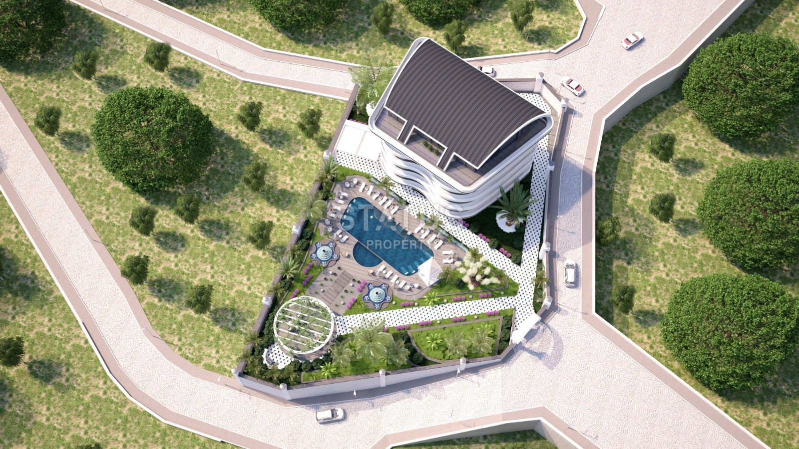 Premium class project with sea view in Kargicak, from 135 sq.m. фото 4