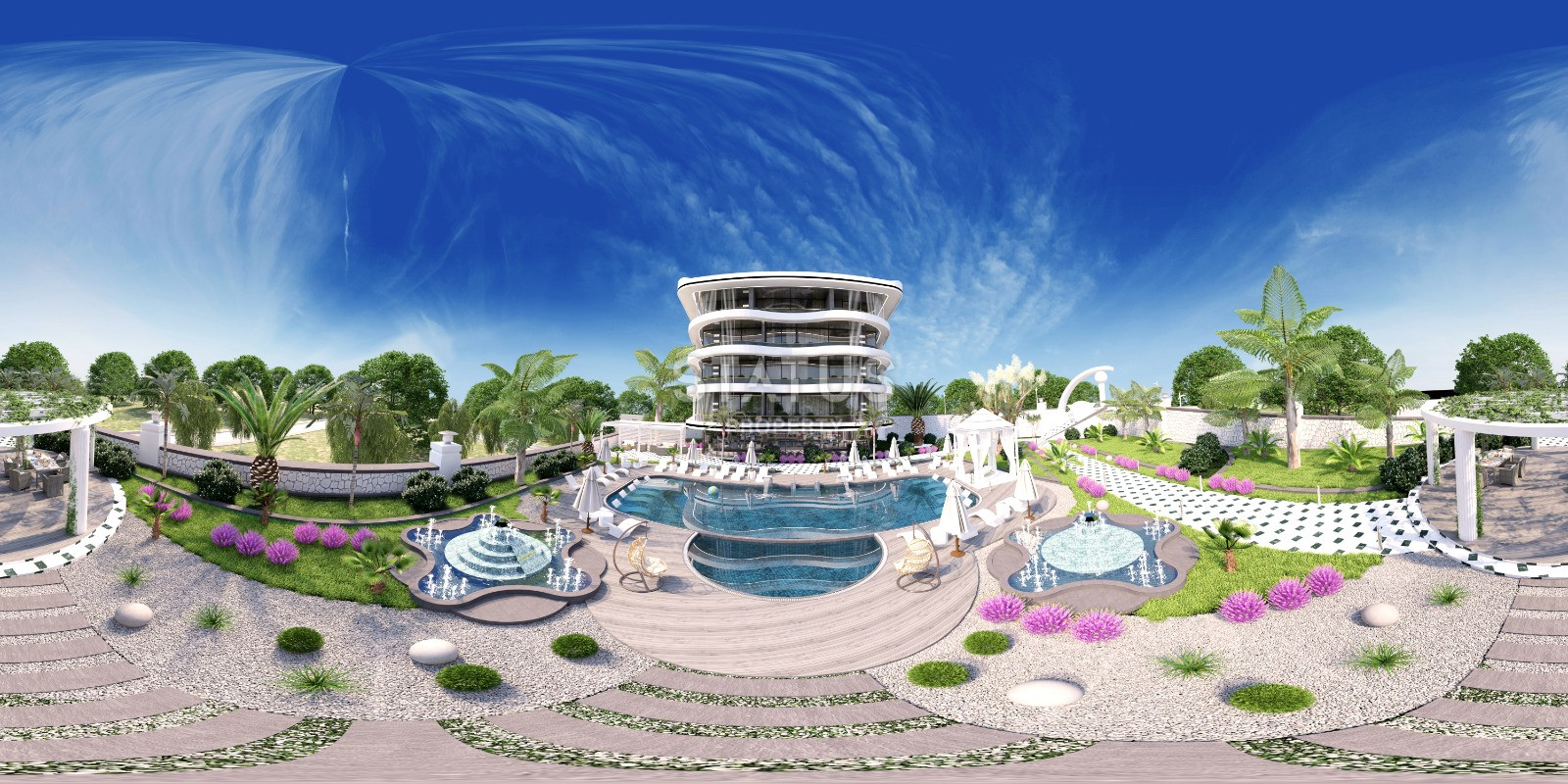 Premium class project with sea view in Kargicak, from 135 sq.m. фото 8