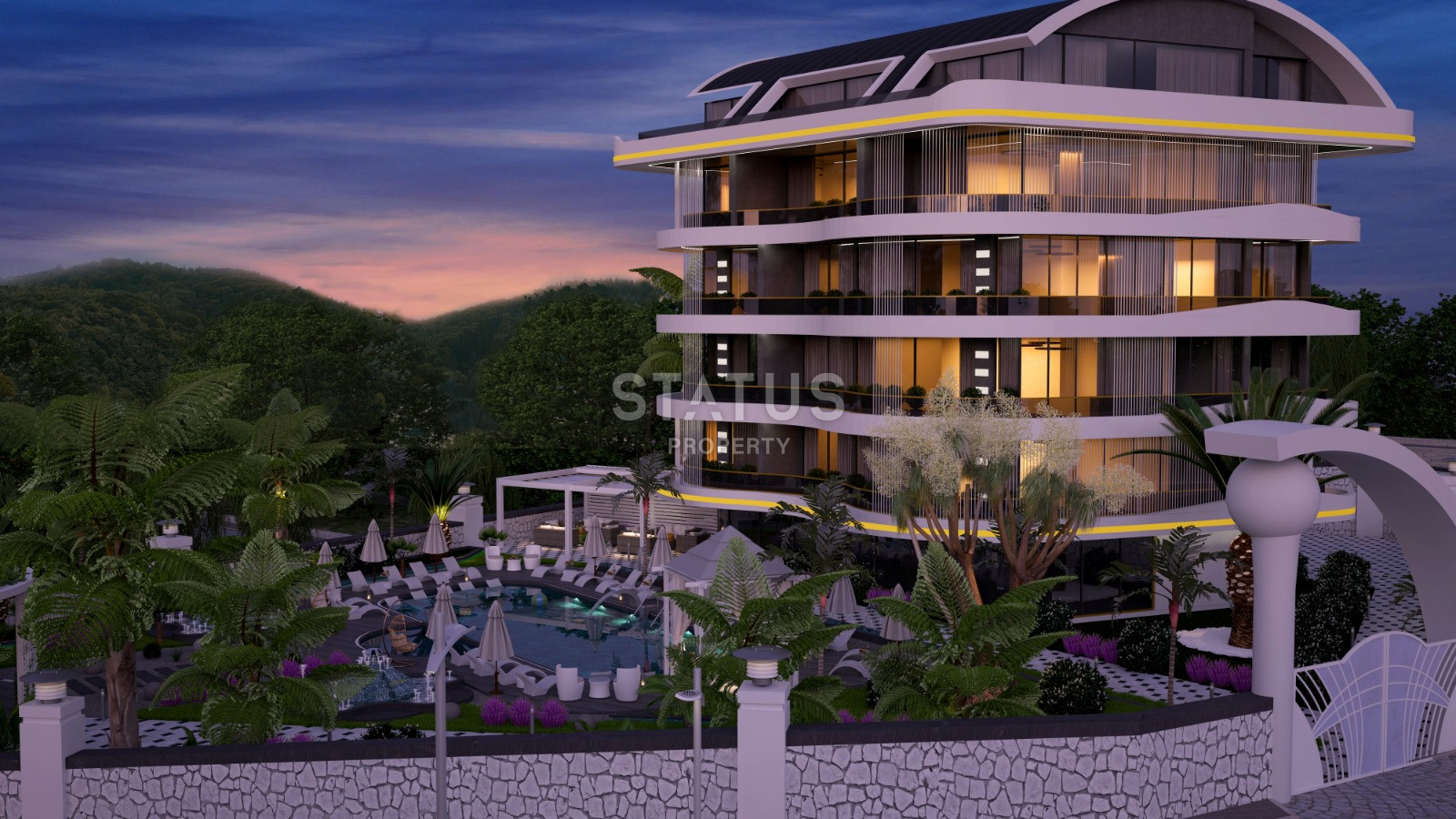 Premium class project with sea view in Kargicak, from 135 sq.m. фото 9