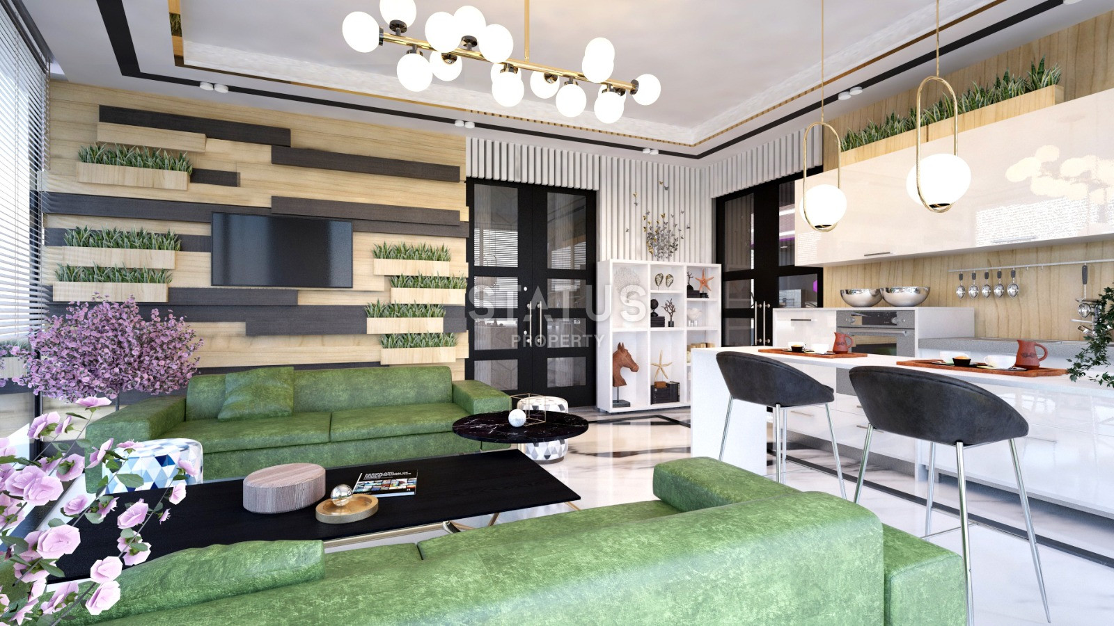 Premium class project with sea view in Kargicak, from 135 sq.m. фото 25