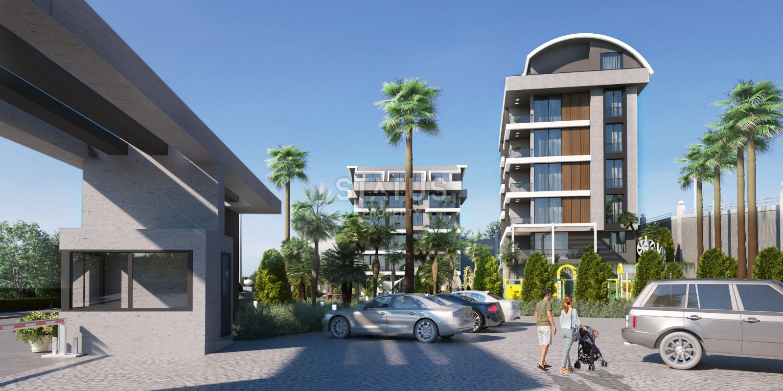 Современный проект с панорамными видами, от 48, до 140 кв.м. Каргыджак, Алания. фото 17