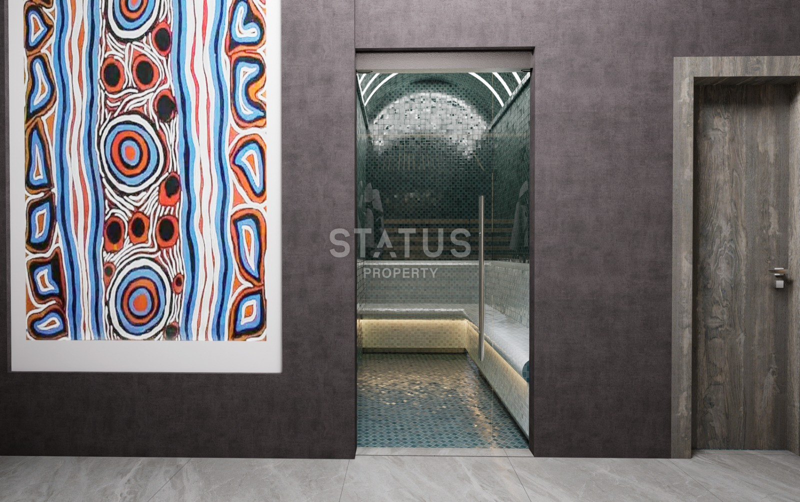 Новый инвестиционный проект в Махмутларе в 650метрах от моря в Махмутларе, 45-90м.кв фото 15