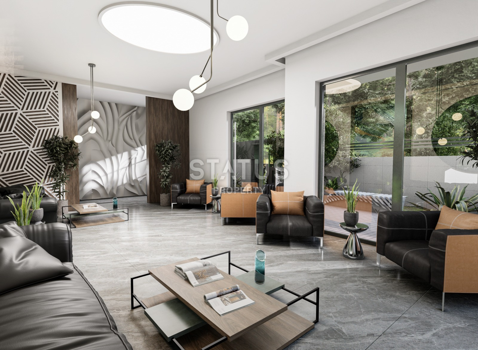 Новый инвестиционный проект в Махмутларе в 650метрах от моря в Махмутларе, 45-90м.кв фото 18