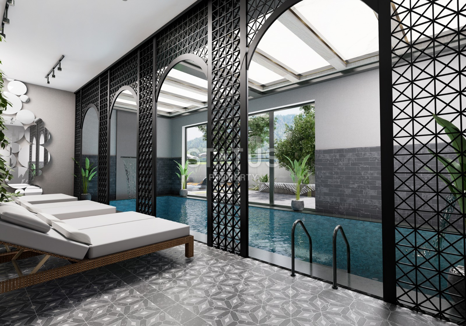 Новый инвестиционный проект в Махмутларе в 650метрах от моря в Махмутларе, 45-90м.кв фото 25