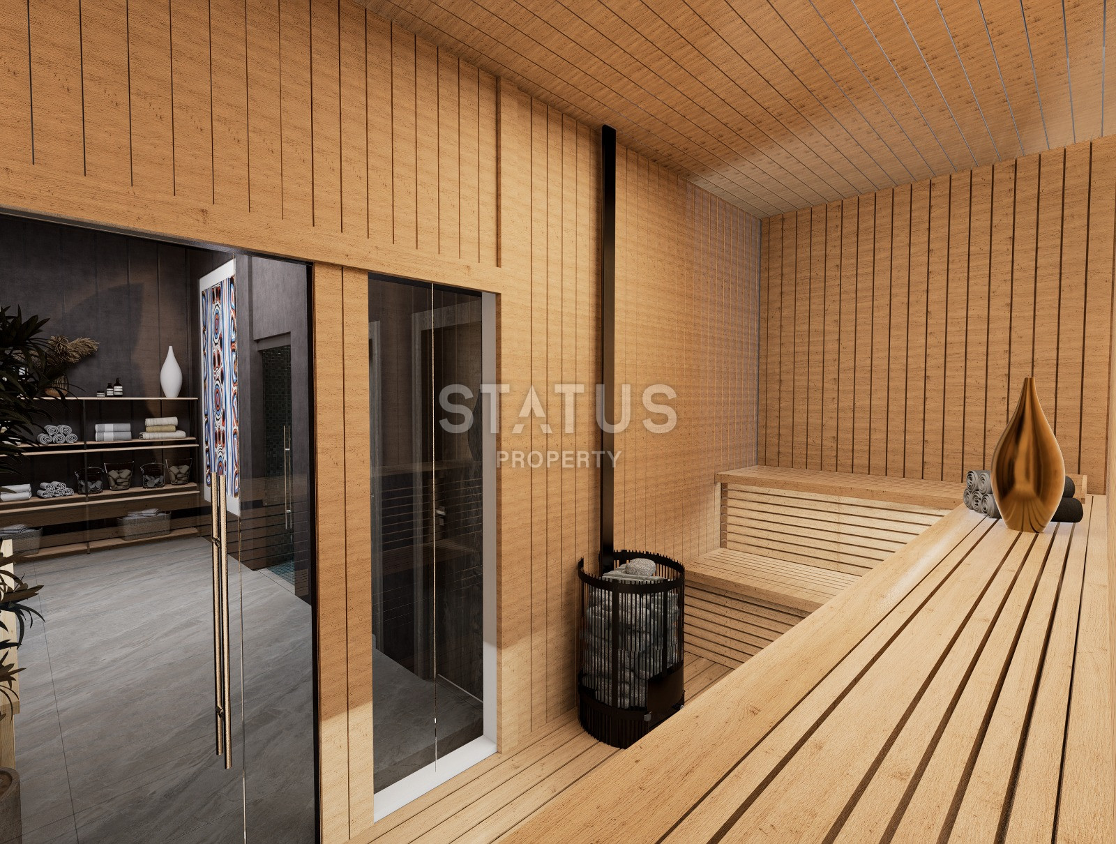 Новый инвестиционный проект в Махмутларе в 650метрах от моря в Махмутларе, 45-90м.кв фото 27