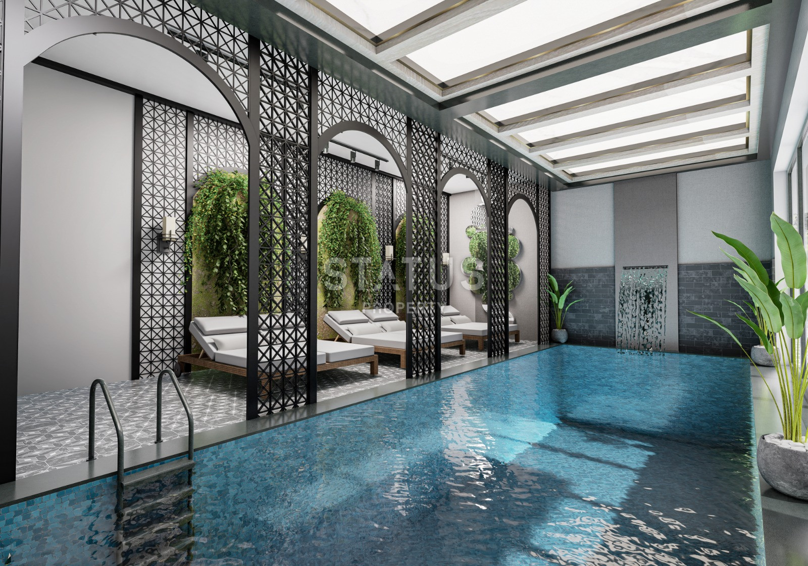 Новый инвестиционный проект в Махмутларе в 650метрах от моря в Махмутларе, 45-90м.кв фото 28