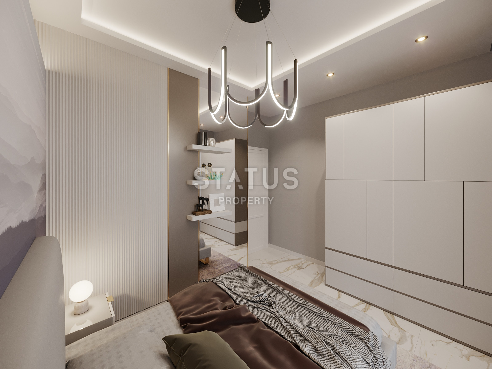 Новый инвестиционный проект в Махмутларе в 650метрах от моря в Махмутларе, 45-90м.кв фото 29