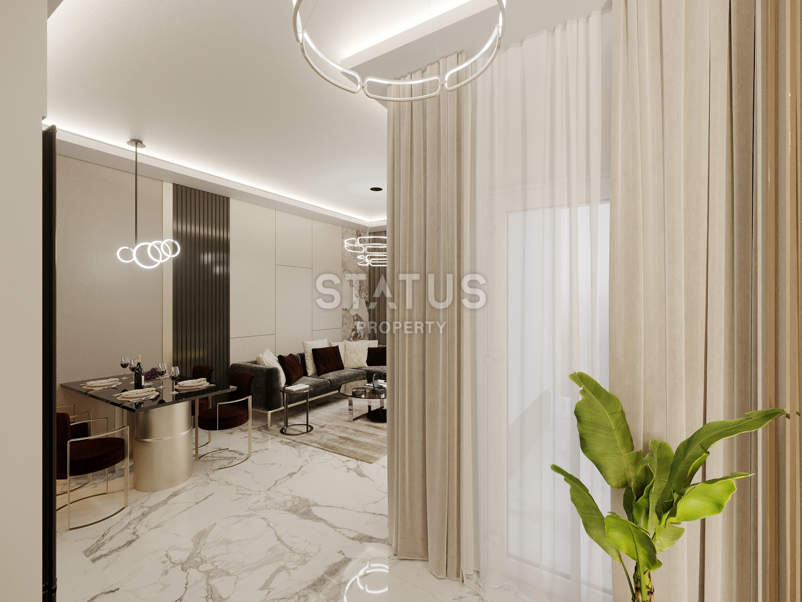 Новый инвестиционный проект в Махмутларе в 650метрах от моря в Махмутларе, 45-90м.кв фото 30