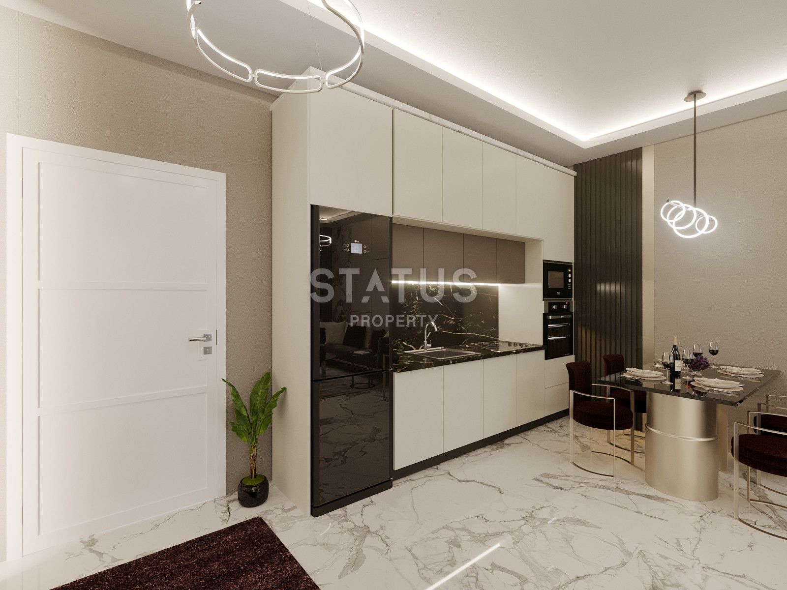 Новый инвестиционный проект в Махмутларе в 650метрах от моря в Махмутларе, 45-90м.кв фото 31