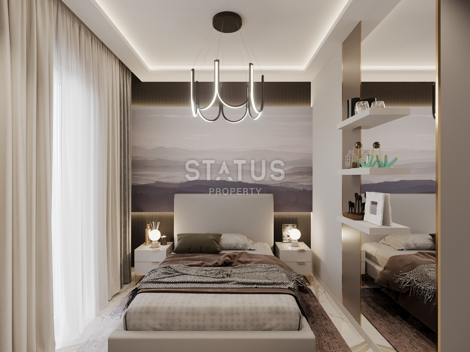 Новый инвестиционный проект в Махмутларе в 650метрах от моря в Махмутларе, 45-90м.кв фото 35