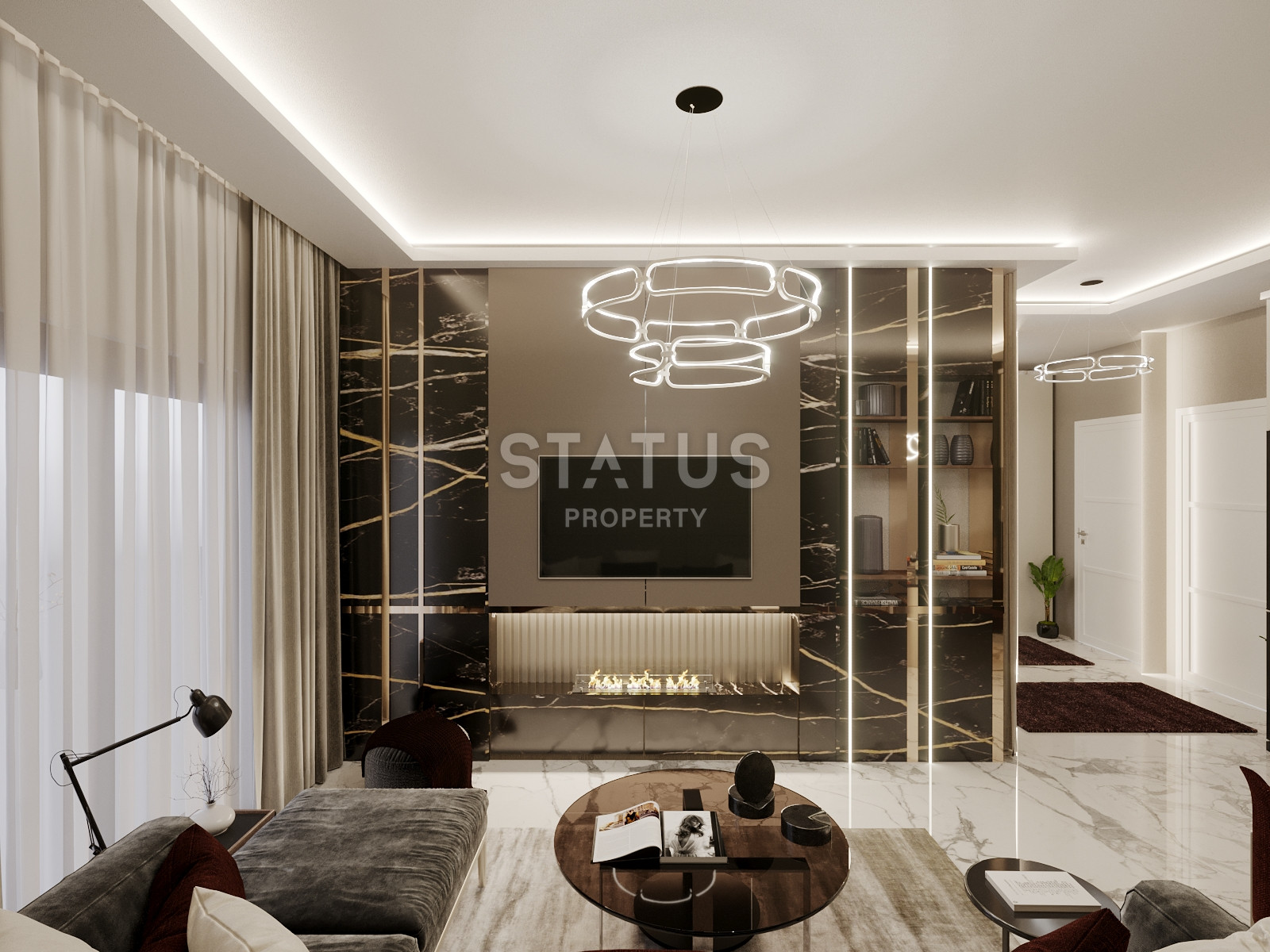 Новый инвестиционный проект в Махмутларе в 650метрах от моря в Махмутларе, 45-90м.кв фото 37