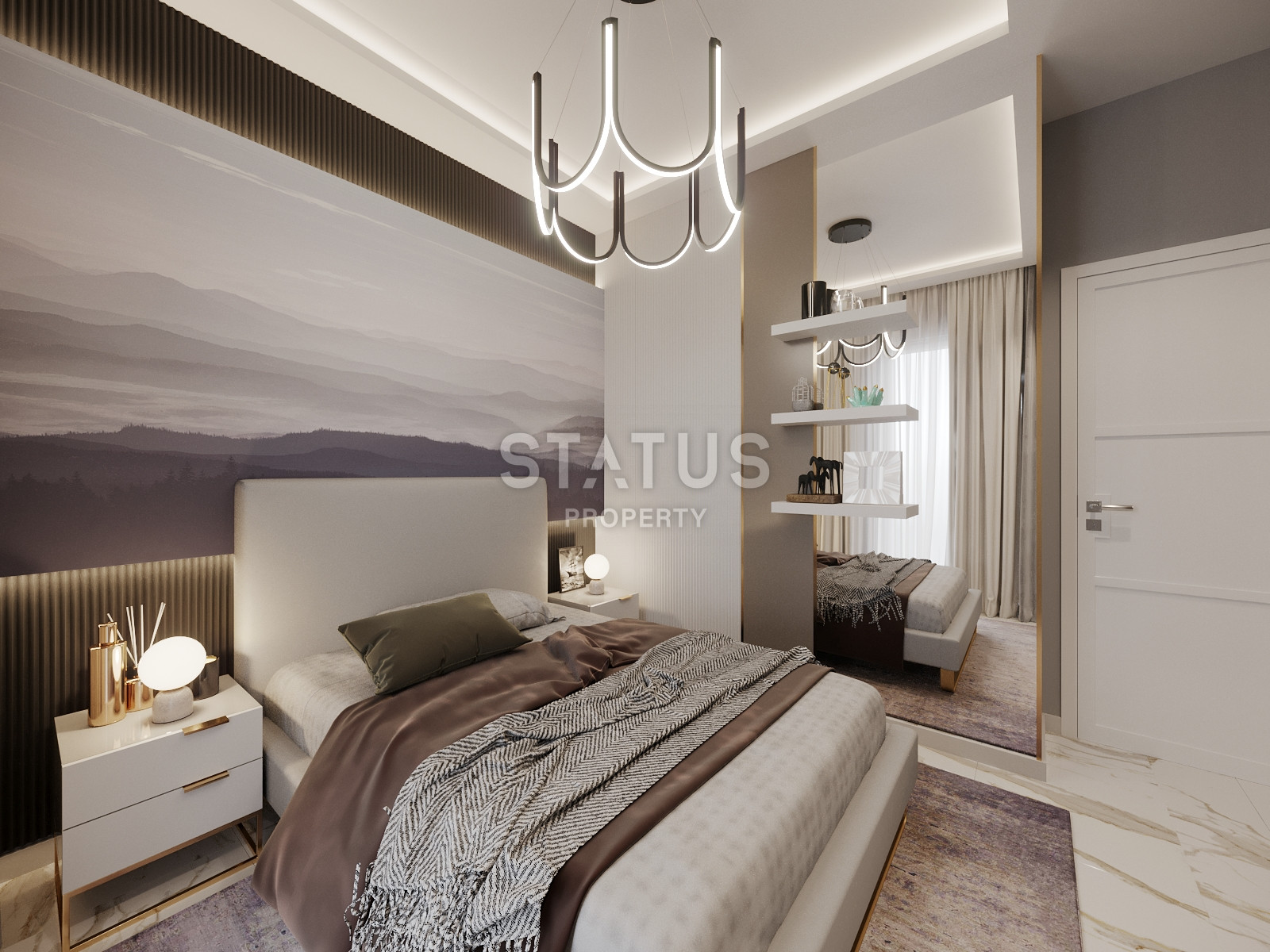 Новый инвестиционный проект в Махмутларе в 650метрах от моря в Махмутларе, 45-90м.кв фото 39