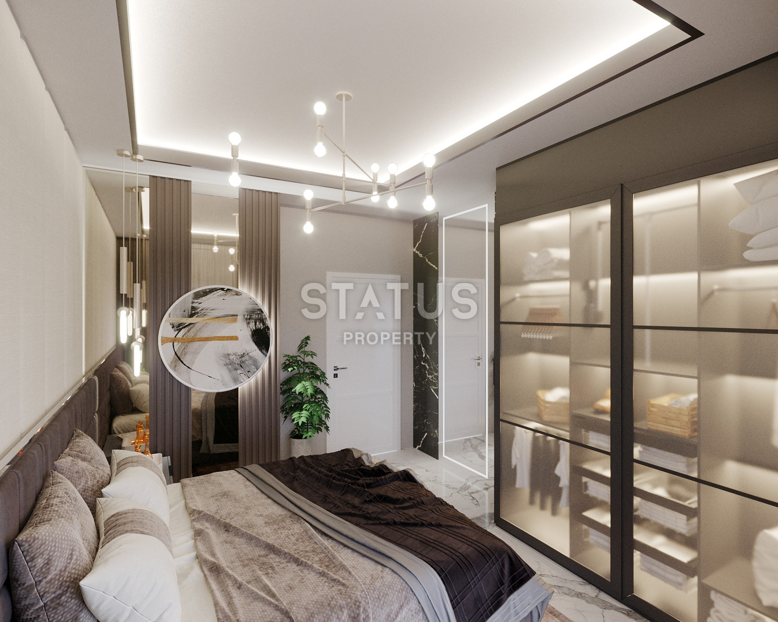 Новый инвестиционный проект в Махмутларе в 650метрах от моря в Махмутларе, 45-90м.кв фото 45