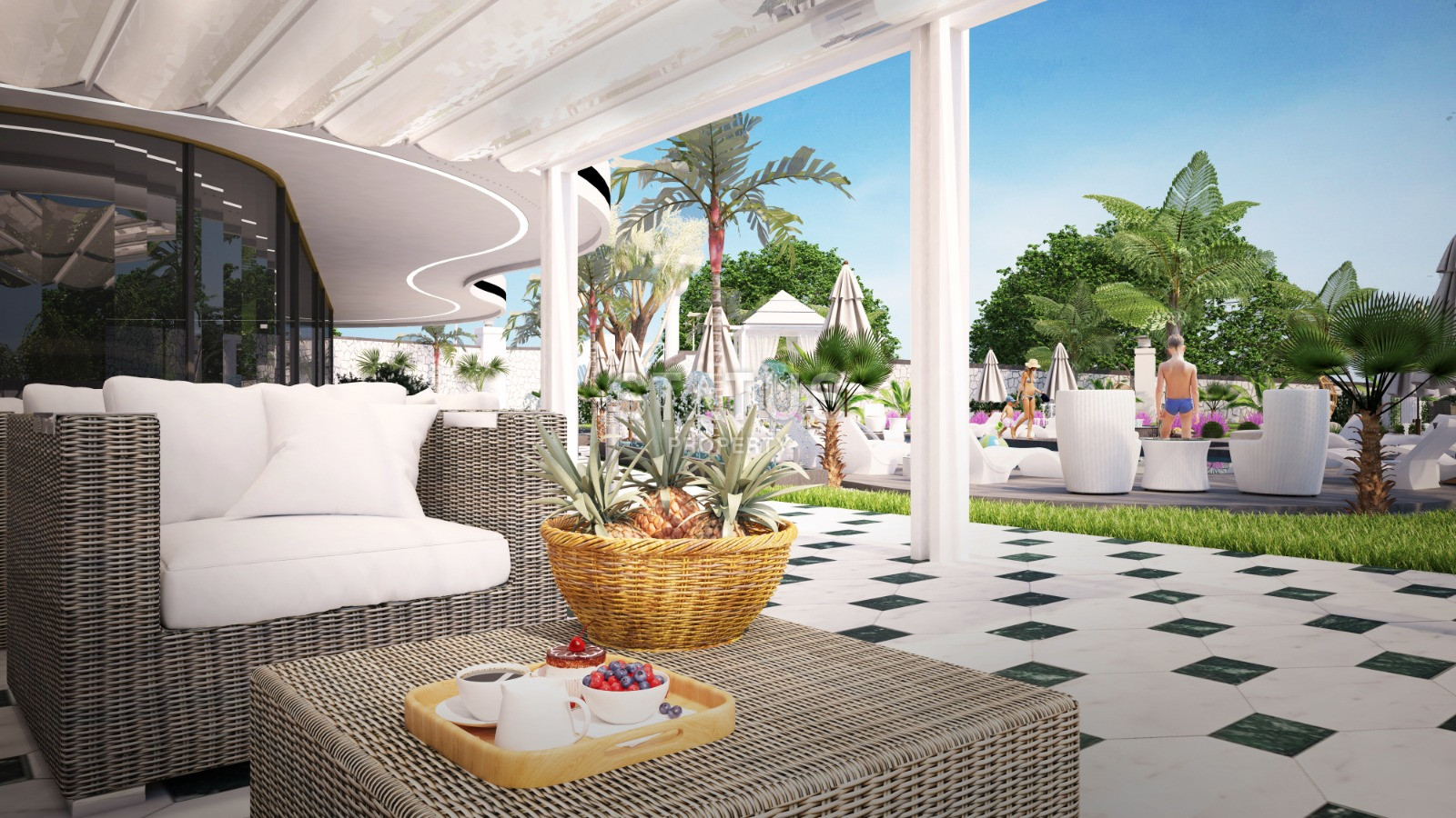 Бутик комплекс класса люкс с квартирами планировок 2+1, 3+1, 4+1 в Каргыджаке, 135-220м.кв фото 13