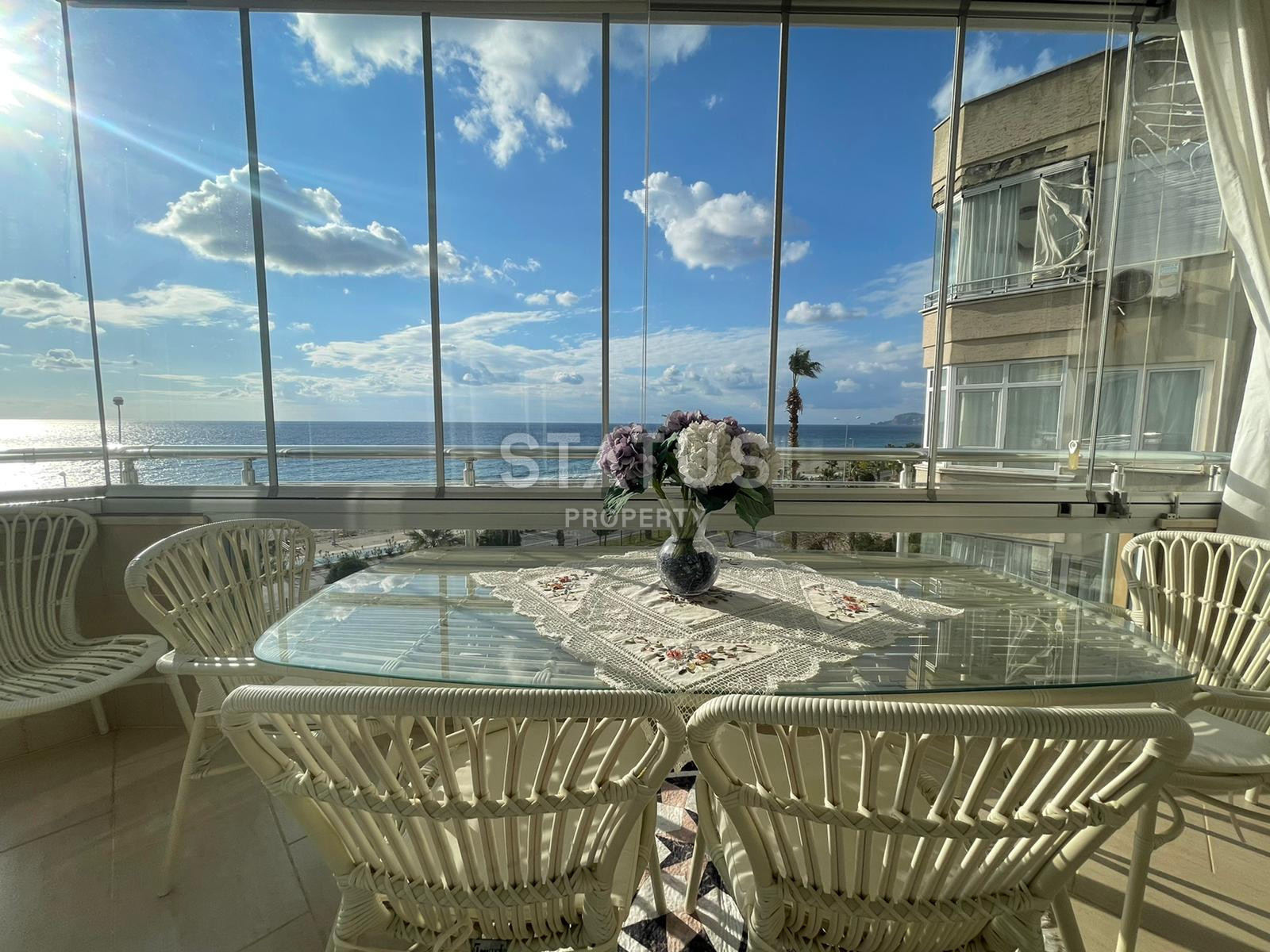 Шикарная квартира с видом на море на первой линии в районе Махмутлар, 150м.кв фото 45