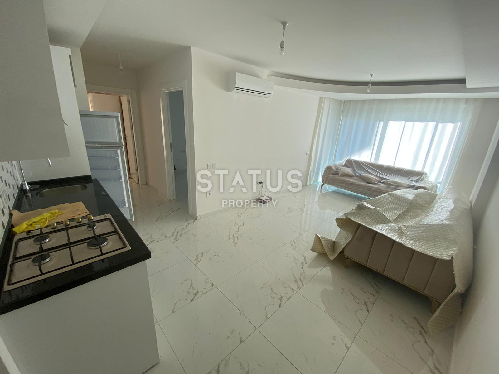 Квартира 2+1 в 600 метрах от шикарного пляжа в Авсалларе, 85 м2. фото 6